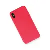 İphone Xs Max Kılıf Nano İçi Kadife Silikon - Koyu Pembe