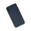 İphone Xs Max Kılıf Nano İçi Kadife Silikon - Lacivert