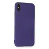 İphone Xs Max Kılıf Nano İçi Kadife Silikon - Mor