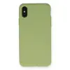 İphone Xs Max Kılıf Nano İçi Kadife Silikon - Yeşil