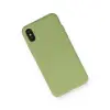 İphone Xs Max Kılıf Nano İçi Kadife Silikon - Yeşil