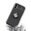 İphone Xs Max Kılıf Range Yüzüklü Silikon - Mavi