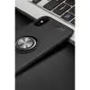 İphone Xs Max Kılıf Range Yüzüklü Silikon - Siyah