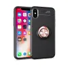 İphone Xs Max Kılıf Range Yüzüklü Silikon - Siyah-gold