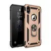İphone Xs Max Kılıf Sofya Yüzüklü Silikon Kapak - Gold