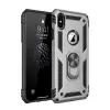 İphone Xs Max Kılıf Sofya Yüzüklü Silikon Kapak - Gümüş