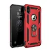 İphone Xs Max Kılıf Sofya Yüzüklü Silikon Kapak - Kırmızı