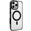 Joko İphone 15 Pro Max Gleam Pc Sert Magsafe Kılıf - Şeffaf-siyah