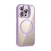 Joko  İphone 15 Pro Max Remim Lensli Magsafe Standlı Kapak - Lila