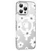 Joko  İphone 16 Pro Max Floral Magsafe Kapak - Beyaz