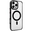 Joko İphone 16 Pro Max Gleam Pc Sert Magsafe Kılıf - Şeffaf-siyah