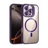 Joko  İphone 16 Pro Max Remim Lensli Magsafe Standlı Kapak - Derin Mor