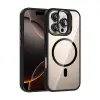 Joko  İphone 16 Pro Max Remim Lensli Magsafe Standlı Kapak - Siyah