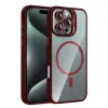 Joko  İphone 16 Pro Remim Lensli Magsafe Standlı Kapak - Bordo