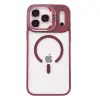 Joko  İphone 17 Pro Max Remim Lensli Magsafe Standlı Kapak - Bordo