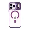 Joko  İphone 17 Pro Max Remim Lensli Magsafe Standlı Kapak - Derin Mor