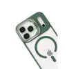 Joko  İphone 17 Pro Max Remim Lensli Magsafe Standlı Kapak - Koyu Yeşil