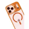 Joko  İphone 17 Pro Max Remim Lensli Magsafe Standlı Kapak - Turuncu