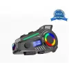 K19 Kameralı Motosiklet Kask Bluetooth Kulaklık Su Geçirmez Intercom Radyolu Hafıza Kartlı