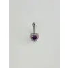 Kalp Detaylı Göbek Piercing - Pg0167