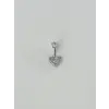 Kalp Detaylı Göbek Piercing - Pg0080