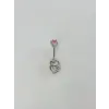 Kalp Detaylı Göbek Piercing - Pg0117
