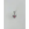 Kalp Detaylı Göbek Piercing - Pg0127