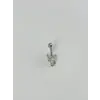 Kalp Detaylı Göbek Piercing - Pg0065