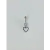 Kalp Detaylı Göbek Piercing - Pg0095