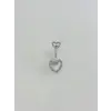 Kalp Detaylı Göbek Piercing - Pg0135