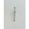 Kalp Detaylı Sallantılı Göbek Piercing - Pg0137