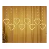 Kalpli Perde Led Işıklar, Sevgililer Günü Romantik Led Aydınlatma