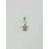 Kaplumbağa Detaylı Göbek Piercing - Pg0098