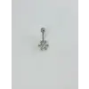 Kar Tanesi Detaylı Göbek Piercing - Pg0103