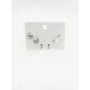 Rodyum Zirkon Taşlı Pirinç Altılı  Kombin Küpe - Kp00632