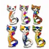 Kedi Tasarımı İstanbul Temalı Buzdolapı Süsü Magnet Alk5409