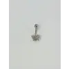 Kelebek Detaylı Göbek Piercing - Pg0075