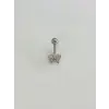 Kelebek Detaylı Göbek Piercing - Pg0129