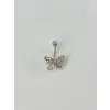 Kelebek Detaylı Göbek Piercing - Pg0050