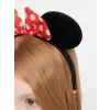 Kırmızı Fiyonklu Minnie Mouse Taç Fare Tacı Kafa Bandı