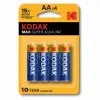 Kodak  4 Adet Max Super Alkalin Kalem Pil