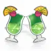 Kokteyl Bardak Parti Gözlüğü Yeşil Renk