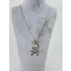 Kuru Kafa Figürü Çelik Erkek Kolye - Ekl0087