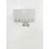 Kutup Yıldızı Detaylı Altılı Küpe - Kp00600