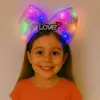 Led Işıklı Love Yazılı Mor Fiyonk Taç – Kız Çocuk Parti Tacı