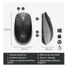 Logitech 910-005909 M191 Mavi Büyük Boy Kablosuz Mouse Optik 1000 Dpı Buton (KDO)