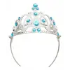 Mavi Taşlı Elsa Çocuk Tacı Prenses Tacı Kraliçe Tacı 16x14 Cm