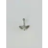 Melek Kanatlı Kalp Detaylı Göbek Piercing - Pg0057