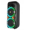 Mikado MD-79KP 30W Işıklı Siyah 1 UHF UV Mikrofonlu USB-BT-TF-TWS-AUX Type-C Şarjlı Hoparlör