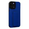 Newface Apple İphone 12 Pro Max Kılıf Mega Standlı Silikon - Mavi